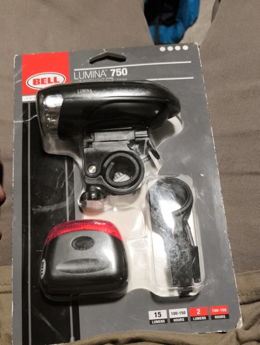 Bell Lumina 750 Black Bike Light Set